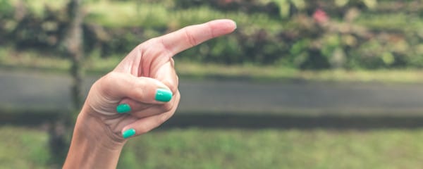 take personal responsibility - finger pointing away from self