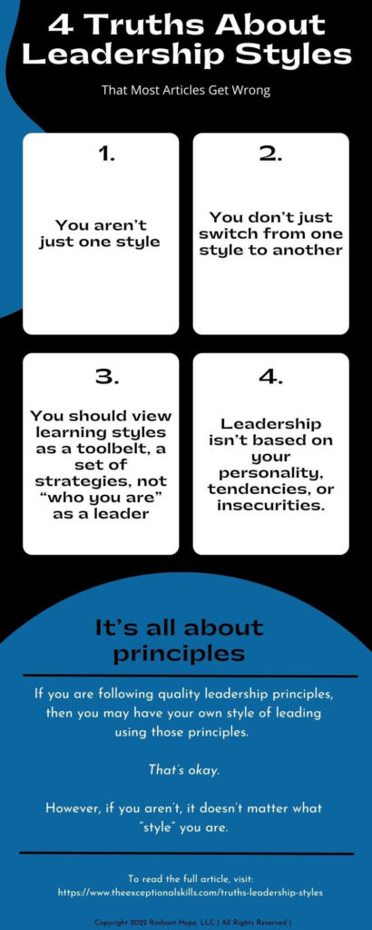 4 Truths About Leadership Styles Inforgraphic
