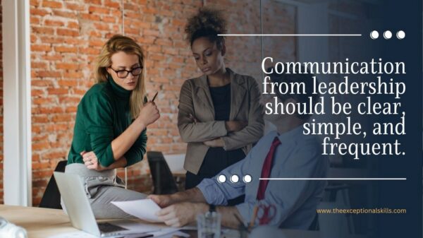 Leadership Failure - Lack of communication.