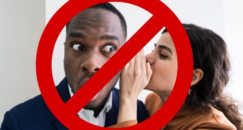 how to build trust dont gossip