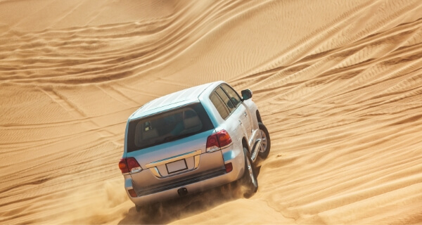 give great feedback driving in desert